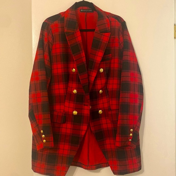 Fashion to Figure Jackets & Blazers - Fashion to Figure Buffalo plaid Blazer sz 1 NWOT